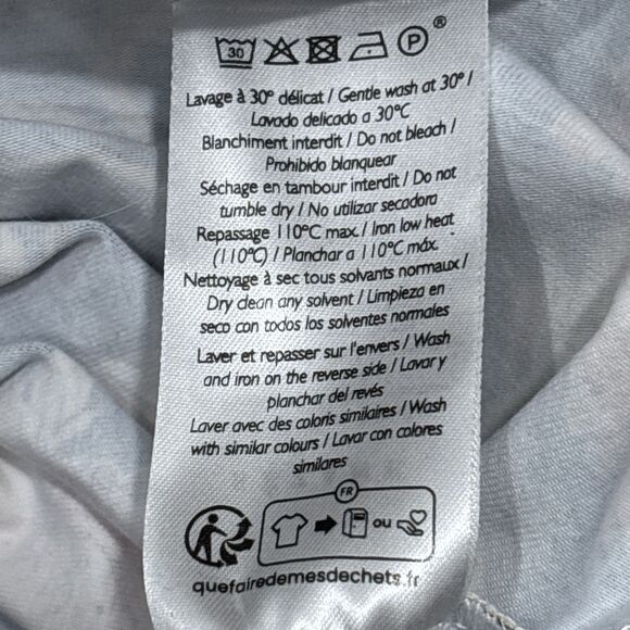 Sezane Pippa Dress Large Floral Maxi Organic Cotton Blue Never Ending Summer - Picture 15 of 15